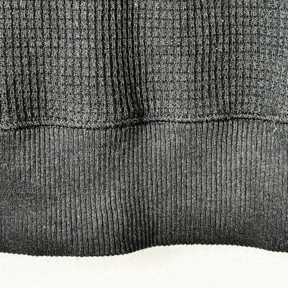 We The Free/Free People Waffle Weave Black L/S Top - Size L - NWT - Picture 5 of 8